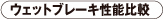 ウェットブレーキ性能比較
