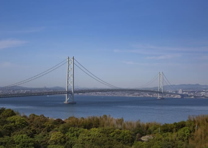 世界最長の吊り橋「明石海峡大橋」